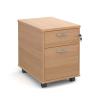 M25 2 Drawer Mobile Pedestal in Beech