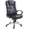 Palermo Leather Faced Executive Chair Black (DD) - view 1