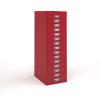 Bisley Multi-drawer Unit with 15 Drawers - Red