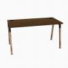 Ogi W Desk Chestnut Top with Anthracite and Wood Legs
