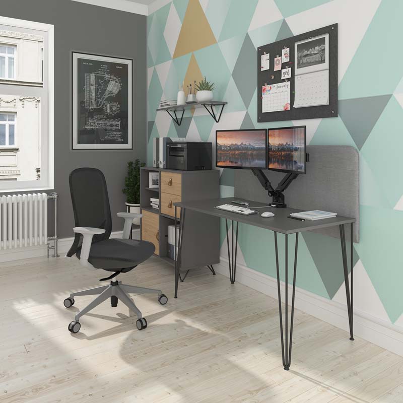 Tikal Home Office Hairpin Leg Desk