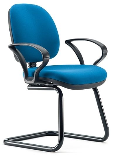 Topaz Lite High Back Cantilever Guest Chair with Arms, Grp 0
