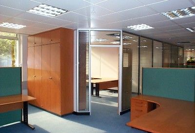 Offices Created With Partitioning and Storagewall