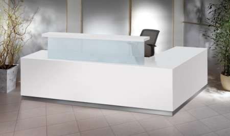 White Reception Desk