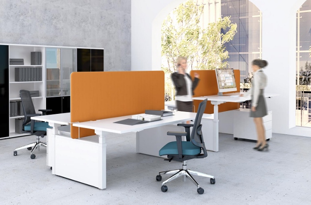 Sit Stand Electrically Adjustable Desks from Aerofoil